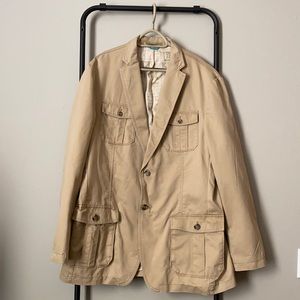 Haggar Men’s LK Life Khaki Two-Button Oxford Jacket